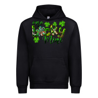 Black St. Patrick's Day One Lucky Mini Urban Hoodie - RanaPortraitStore