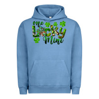 Pigment Pebble Blue St. Patrick's Day One Lucky Mini Urban Hoodie - RanaPortraitStore