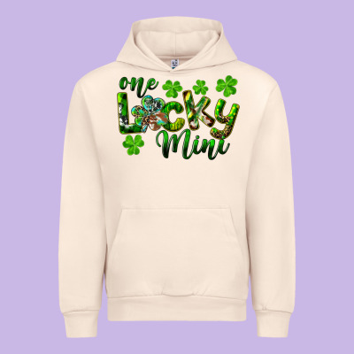 St. Patrick's Day One Lucky Mini Urban Hoodie Designed By Ranaportraitstore