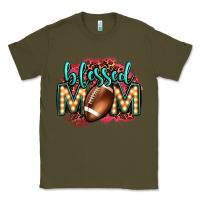 Army Green blessed american football mom lightbulb letters Classic Tee - OliviaCreatesArt