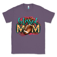 Lavender blessed american football mom lightbulb letters Classic Tee - OliviaCreatesArt