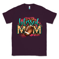 Plum blessed american football mom lightbulb letters Classic Tee - OliviaCreatesArt