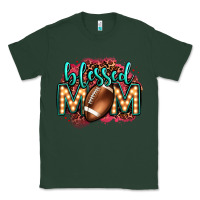Sports Green blessed american football mom lightbulb letters Classic Tee - OliviaCreatesArt