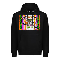 Black Trick rawr treat kids bottle Premium Hoodie - Artiststas