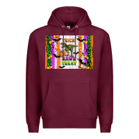Burgundy Trick rawr treat kids bottle Premium Hoodie - Artiststas