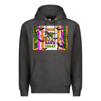 Charcoal Heather Trick rawr treat kids bottle Premium Hoodie - Artiststas