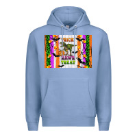 Colony Blue Trick rawr treat kids bottle Premium Hoodie - Artiststas