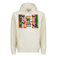 Oatmeal Heather Trick rawr treat kids bottle Premium Hoodie - Artiststas