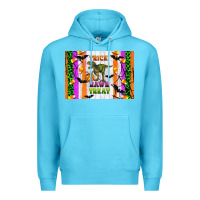 Ocean Blue Trick rawr treat kids bottle Premium Hoodie - Artiststas