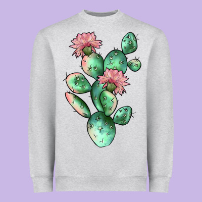 Cactus 5 Heavyweight Sweatshirt Designed By Jahusdesignshop