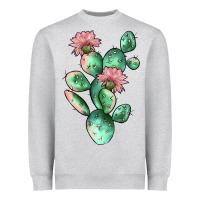 Heather Grey cactus 5 Heavyweight Sweatshirt - JahusDesignShop
