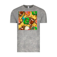 Cloud Rock american football go with thunder and leopard  seamless pattern Vintage Tee - BundleAndBundleShop