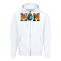 White 4 mom Zipper Hoodie - JahusDesignShop