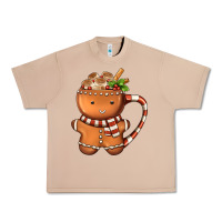 Burro Gingerbread Cookie Man Hot Cocoa Coffee Urban Heavy Tee - FaDigitalArtStudio