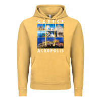 Vintage Mustard greece acropolis famous sights gallery traveler souvenir t shirt Vintage Hoodie - baoMotion