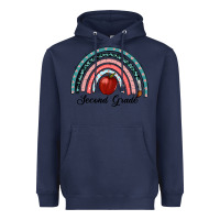 Navy second grade rainbow Heavyweight Hoodie - RanaPortraitStore