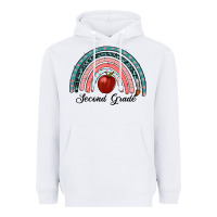 White second grade rainbow Heavyweight Hoodie - RanaPortraitStore