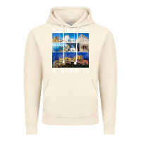 Vintage Artic greece acropolis famous sights gallery traveler souvenir t shirt Vintage Hoodie - baoMotion
