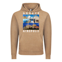 Vintage Coffee greece acropolis famous sights gallery traveler souvenir t shirt Vintage Hoodie - baoMotion