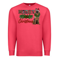 Cardinal merry christmas german shepherd Premium Sweatshirt - RanaPortraitStore