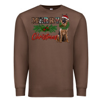 Chestnut merry christmas german shepherd Premium Sweatshirt - RanaPortraitStore