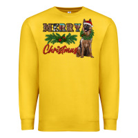 Lemon merry christmas german shepherd Premium Sweatshirt - RanaPortraitStore