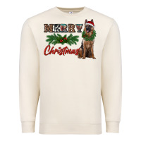 Sandshell merry christmas german shepherd Premium Sweatshirt - RanaPortraitStore