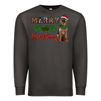 Smoke merry christmas german shepherd Premium Sweatshirt - RanaPortraitStore