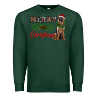 Sports Green merry christmas german shepherd Premium Sweatshirt - RanaPortraitStore