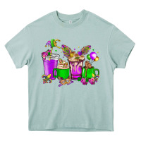 Arona Mardi Gras coffee cups Heavy Core Tee - HowdyJamesFarm