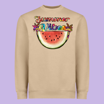 Summer Vibes Heavyweight Sweatshirt Designed By Jahusdesignshop