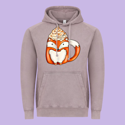 Coffee Cups Animal Vintage Hoodie Designed By Cowhidedigitalart