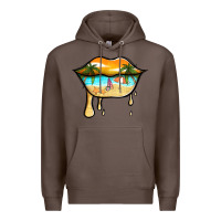 Coffee beach lips Premium Hoodie - Jasminsmagicworld