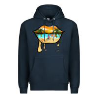 Navy beach lips Premium Hoodie - Jasminsmagicworld