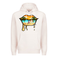 Pale Pink beach lips Premium Hoodie - Jasminsmagicworld