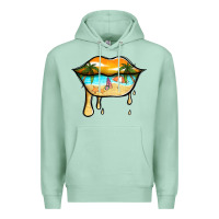 Seafoam beach lips Premium Hoodie - Jasminsmagicworld