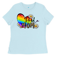 Baby Blue pride mom Ladies Tee - FaDigitalArtStudio
