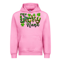 Fuchsia Pink St. Patrick's Day One Lucky Nana Urban Hoodie - RanaPortraitStore