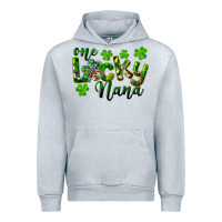 Heather Grey St. Patrick's Day One Lucky Nana Urban Hoodie - RanaPortraitStore