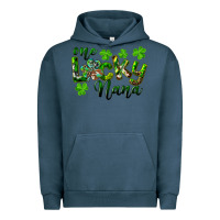 Pigment Midnight Navy St. Patrick's Day One Lucky Nana Urban Hoodie - RanaPortraitStore