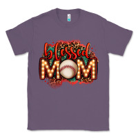 Lavender blessed baseball mom lightbulb letters Classic Tee - OliviaCreatesArt