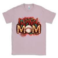 Lilac blessed baseball mom lightbulb letters Classic Tee - OliviaCreatesArt