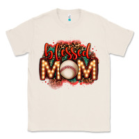 Natural blessed baseball mom lightbulb letters Classic Tee - OliviaCreatesArt