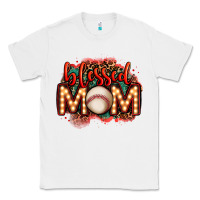 White blessed baseball mom lightbulb letters Classic Tee - OliviaCreatesArt
