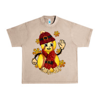 French Oak Softball Christmas With Hat And Glove Urban Heavy Tee - FaDigitalArtStudio