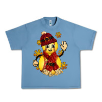 Pebble Blue Softball Christmas With Hat And Glove Urban Heavy Tee - FaDigitalArtStudio