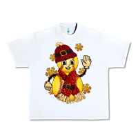 White Softball Christmas With Hat And Glove Urban Heavy Tee - FaDigitalArtStudio
