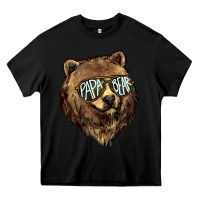 Black Papa Bear Heavy Core Tee - HowdyJamesFarm