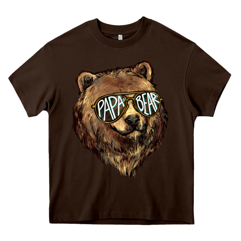 Papa Bear Heavy Core Tee by HowdyJamesFarm | Teevron