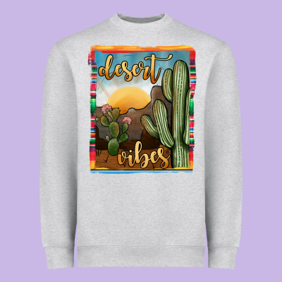 Desert Vibes Heavyweight Sweatshirt Designed By Jahusdesignshop